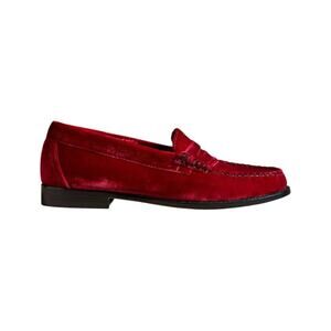 G.H. Bass Whitney Velvet Weejuns – Wine Red | Women’s Size 5.5 | NIB